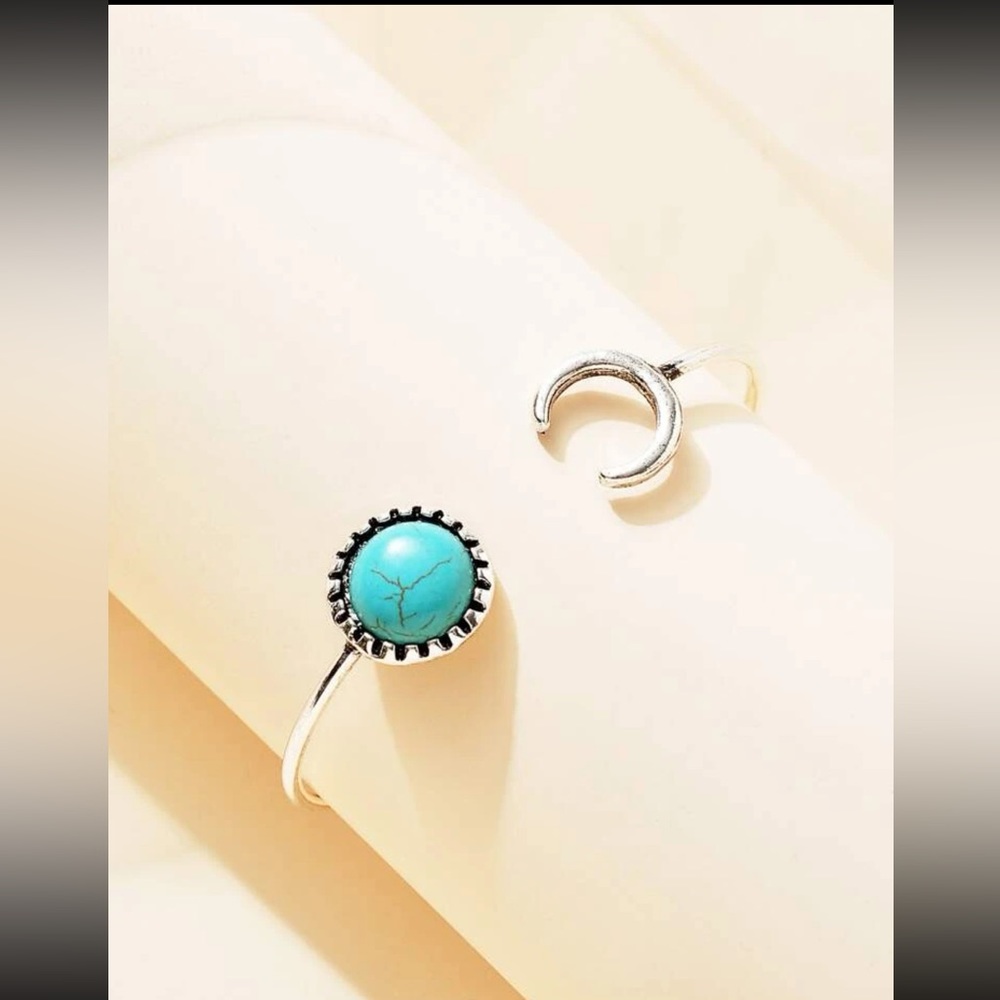 Turquoise Decor Cuff Bangle